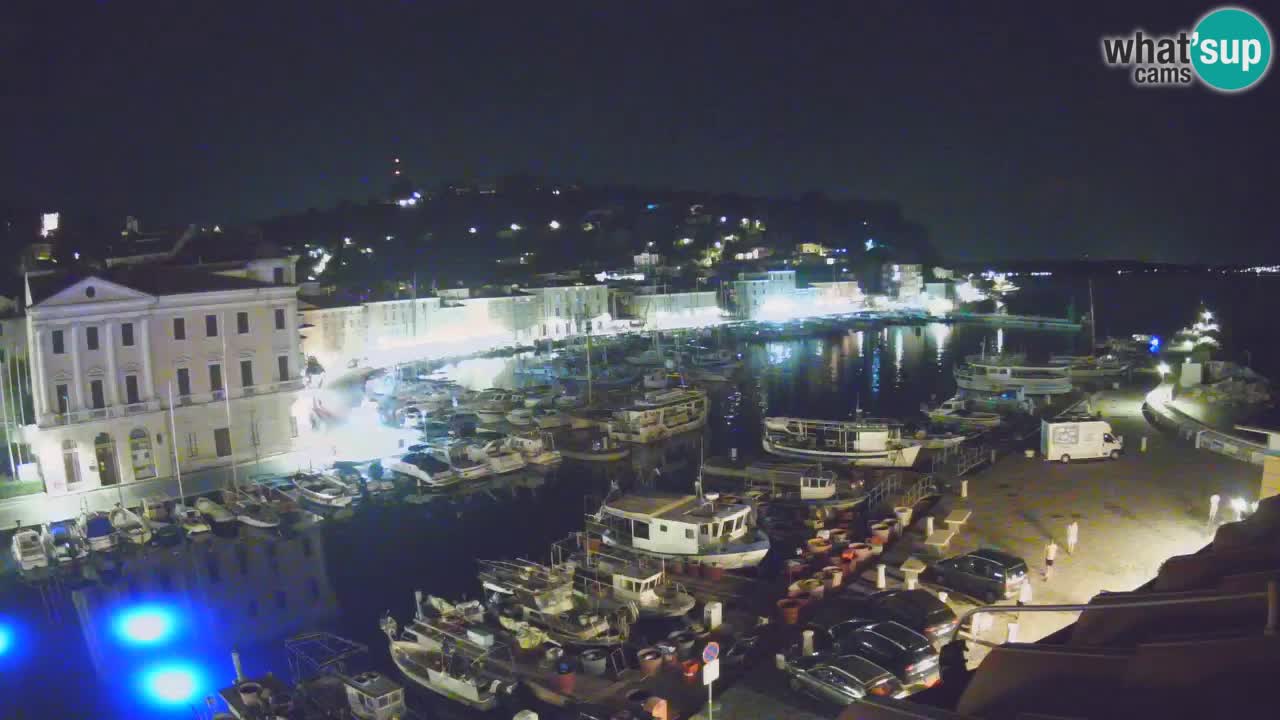 Webcam en direct de Piran “Mandrač” – Incroyable vue en direct de la Villa Piranesi