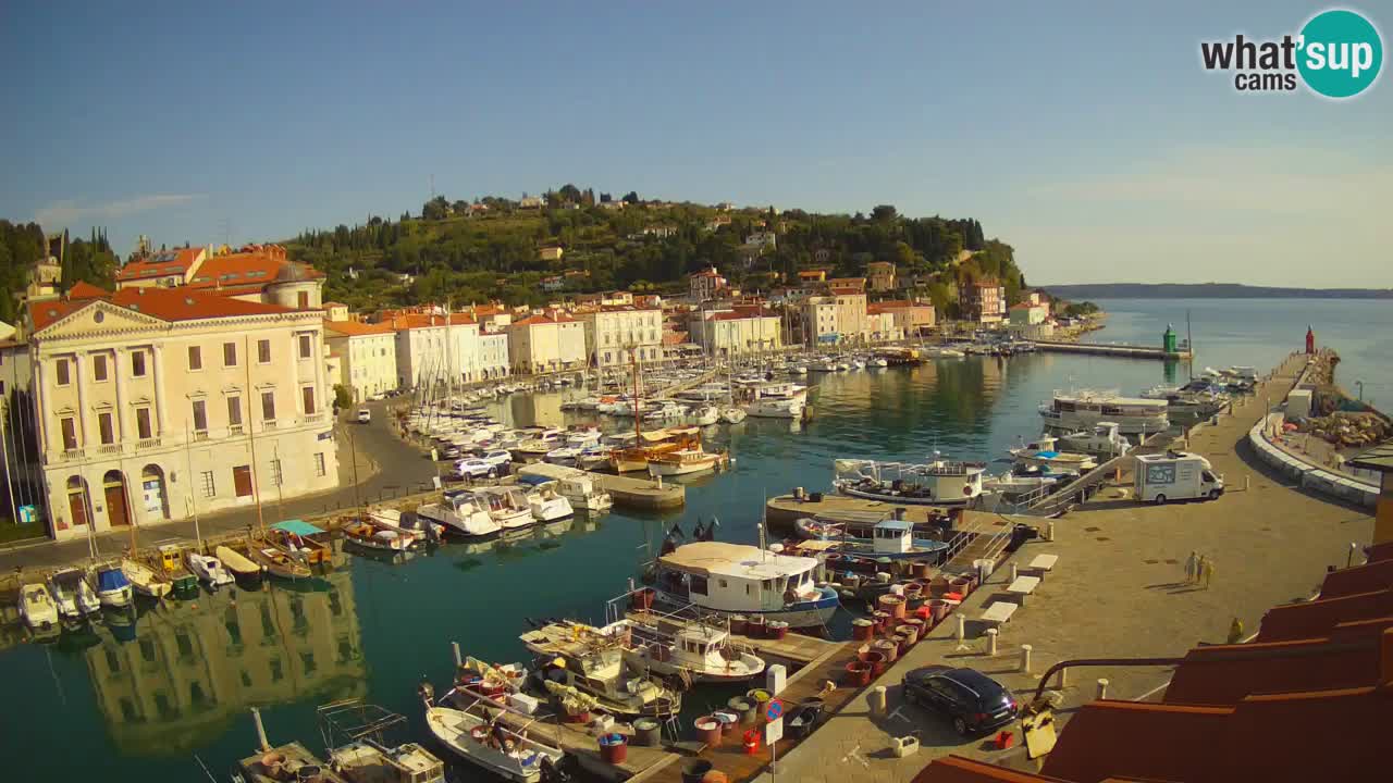 Live webcam da Pirano “Mandrač” – Splendida vista live da Villa Piranesi
