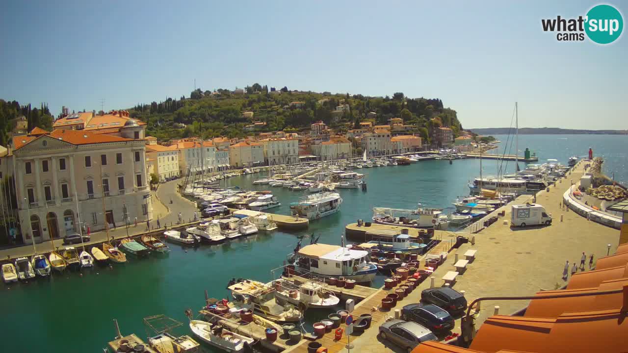 Live-Webcam aus Piran “Mandrač” – Erstaunliche Live-Ansicht von Villa Piranesi