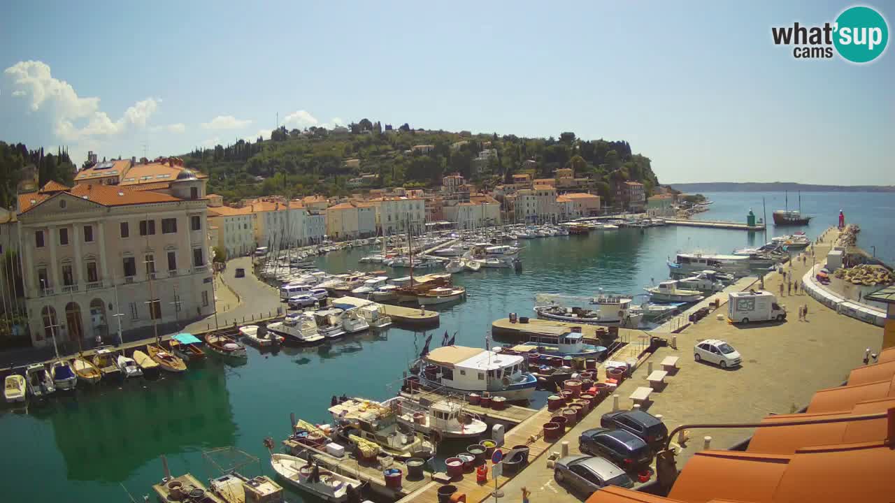 Live-Webcam aus Piran “Mandrač” – Erstaunliche Live-Ansicht von Villa Piranesi