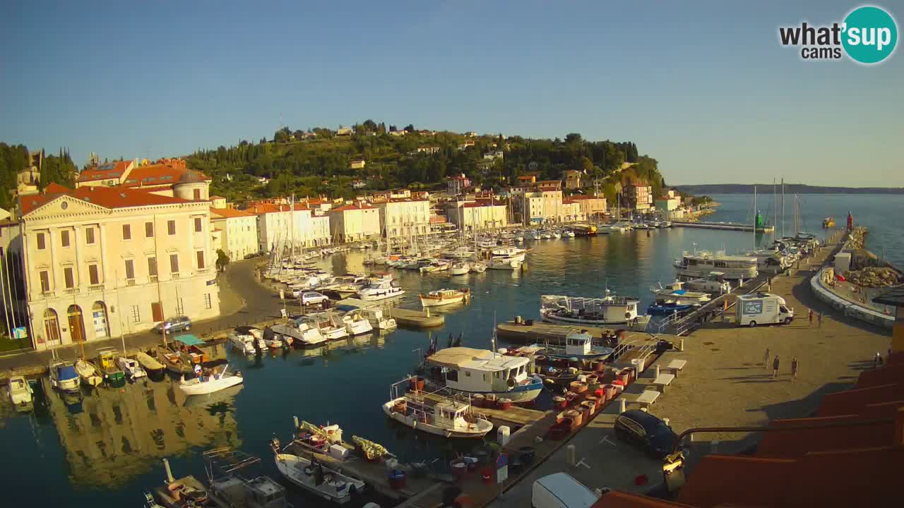 Live-Webcam aus Piran “Mandrač” – Erstaunliche Live-Ansicht von Villa Piranesi