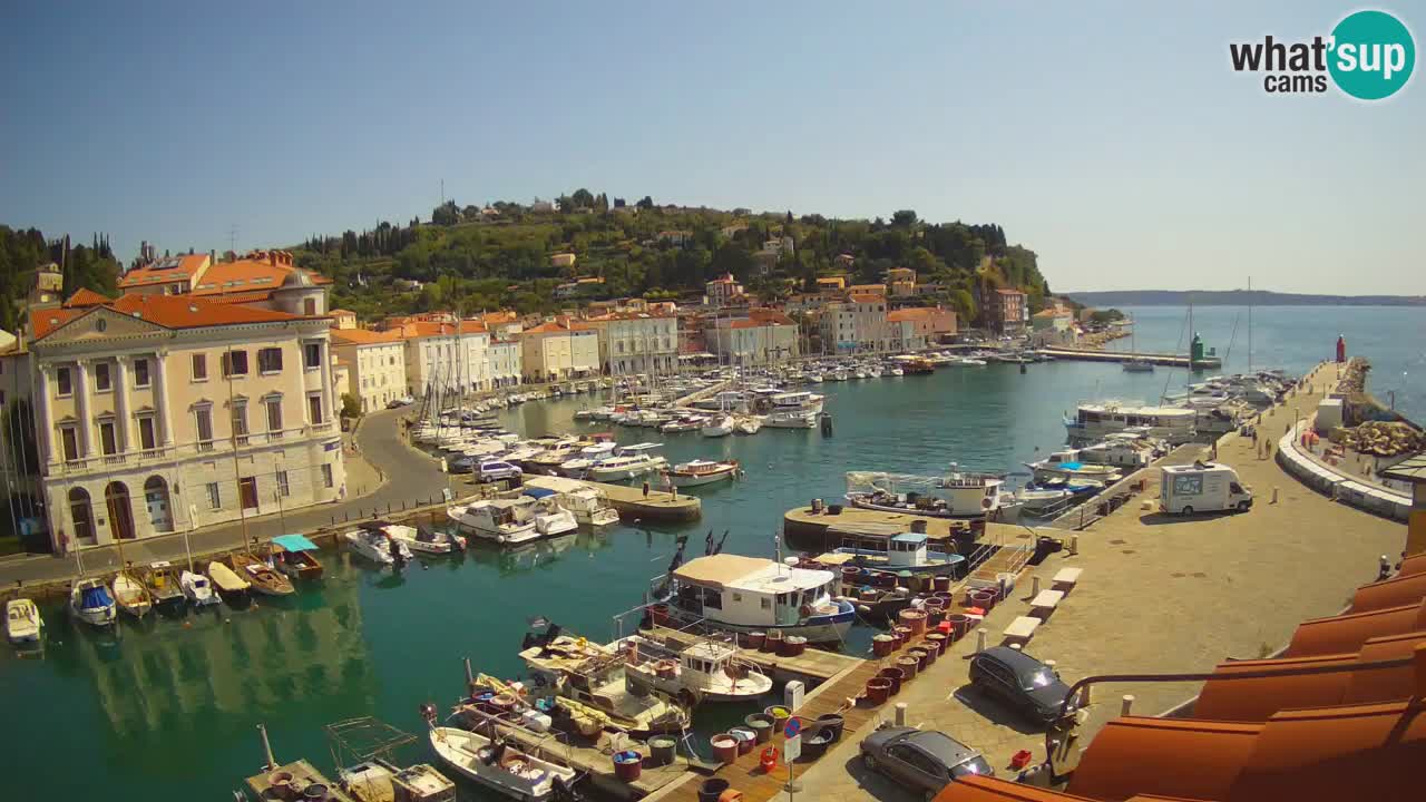 Live-Webcam aus Piran “Mandrač” – Erstaunliche Live-Ansicht von Villa Piranesi