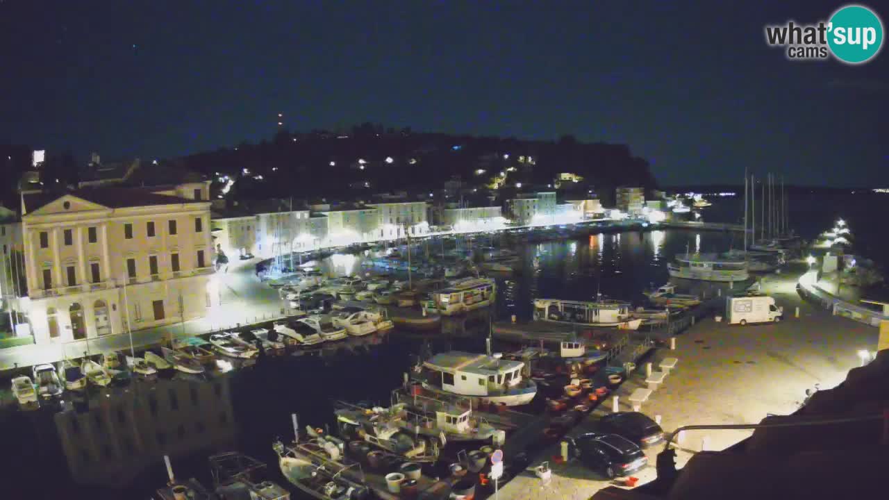 Webcam en direct de Piran “Mandrač” – Incroyable vue en direct de la Villa Piranesi