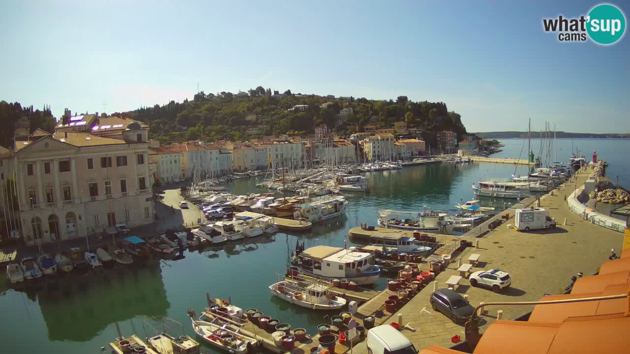 Live-Webcam aus Piran “Mandrač” – Erstaunliche Live-Ansicht von Villa Piranesi