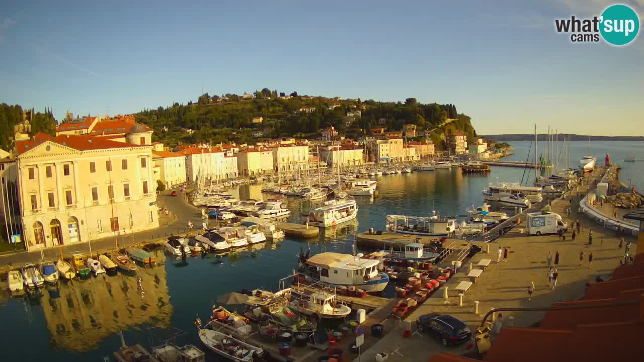 Live webcam da Pirano “Mandrač” – Splendida vista live da Villa Piranesi
