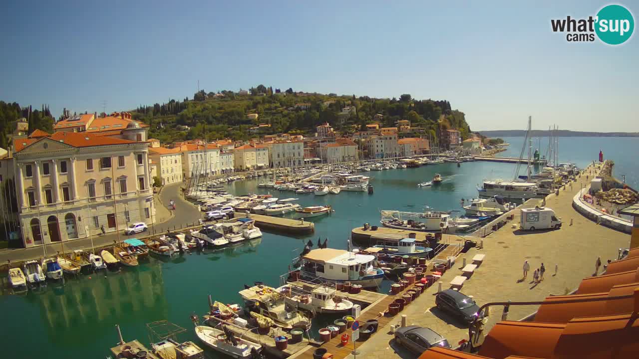 Live-Webcam aus Piran “Mandrač” – Erstaunliche Live-Ansicht von Villa Piranesi