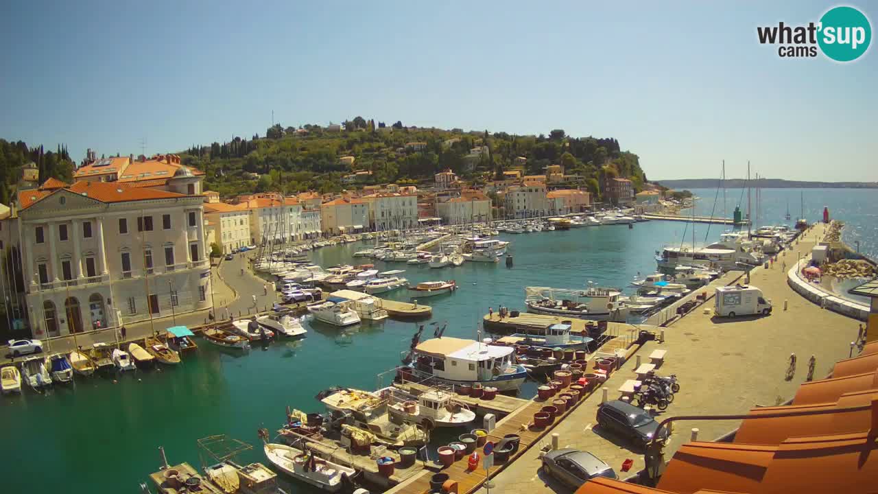Live webcam from Piran “Mandrač” – Amazing live view from Villa Piranesi