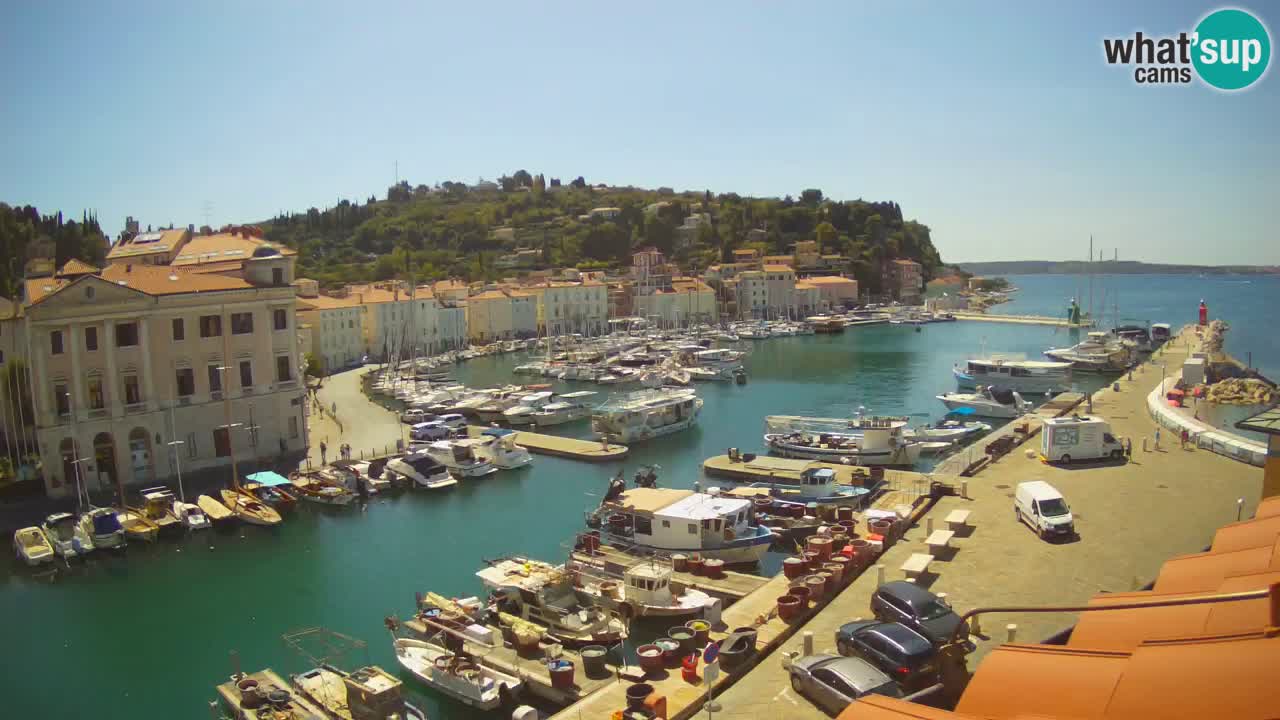 Live-Webcam aus Piran “Mandrač” – Erstaunliche Live-Ansicht von Villa Piranesi