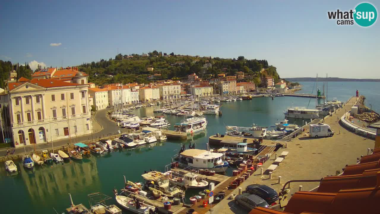 Live-Webcam aus Piran “Mandrač” – Erstaunliche Live-Ansicht von Villa Piranesi