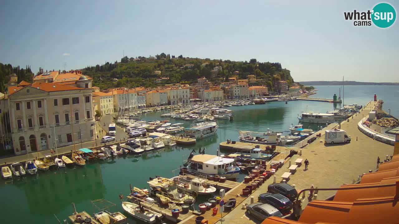 Live webcam da Pirano “Mandrač” – Splendida vista live da Villa Piranesi