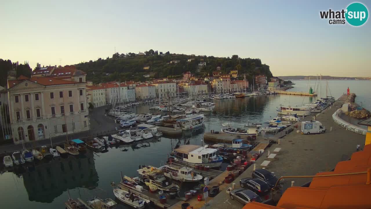 Live webcam da Pirano “Mandrač” – Splendida vista live da Villa Piranesi