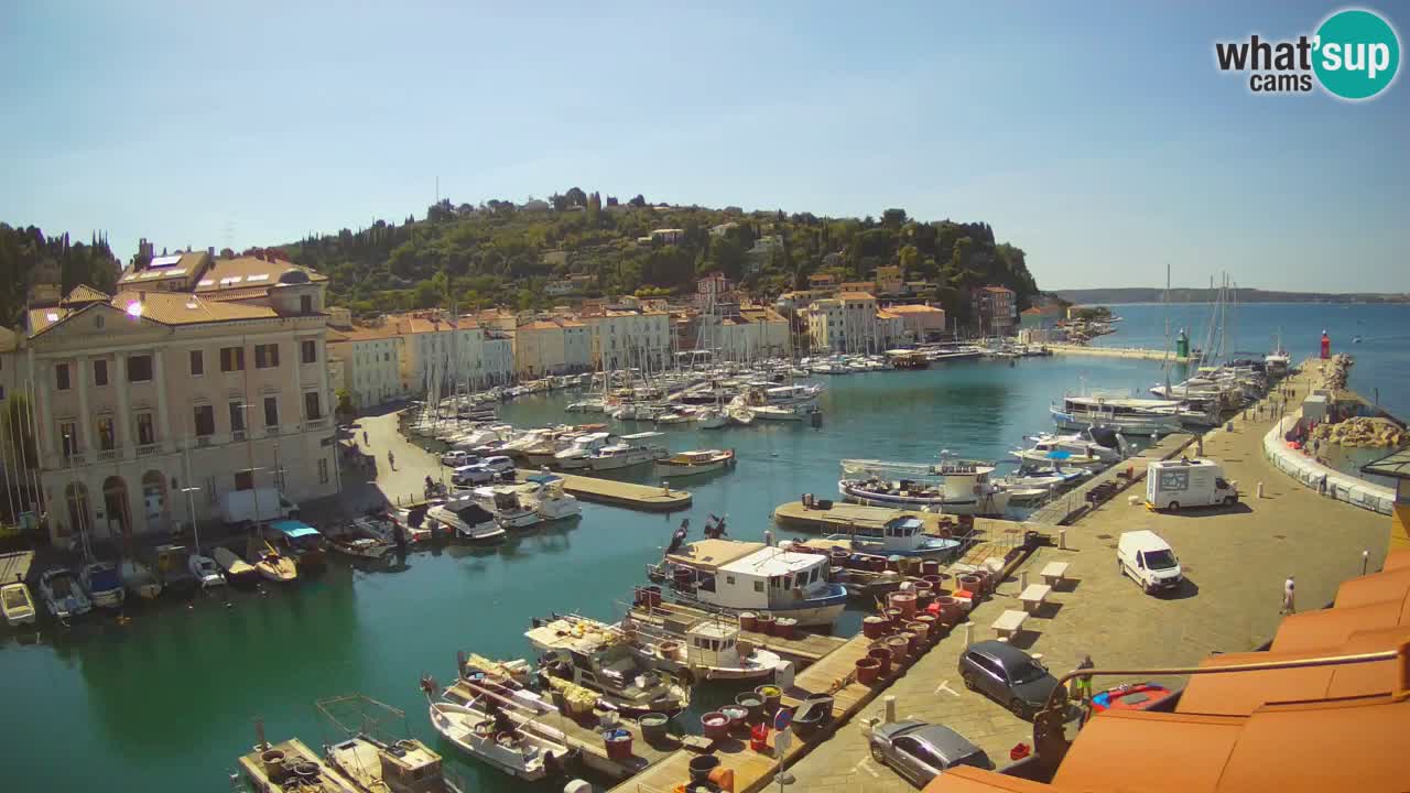 Cámara web en vivo desde Piran “Mandrač” – Increíble vista en vivo desde Villa Piranesi