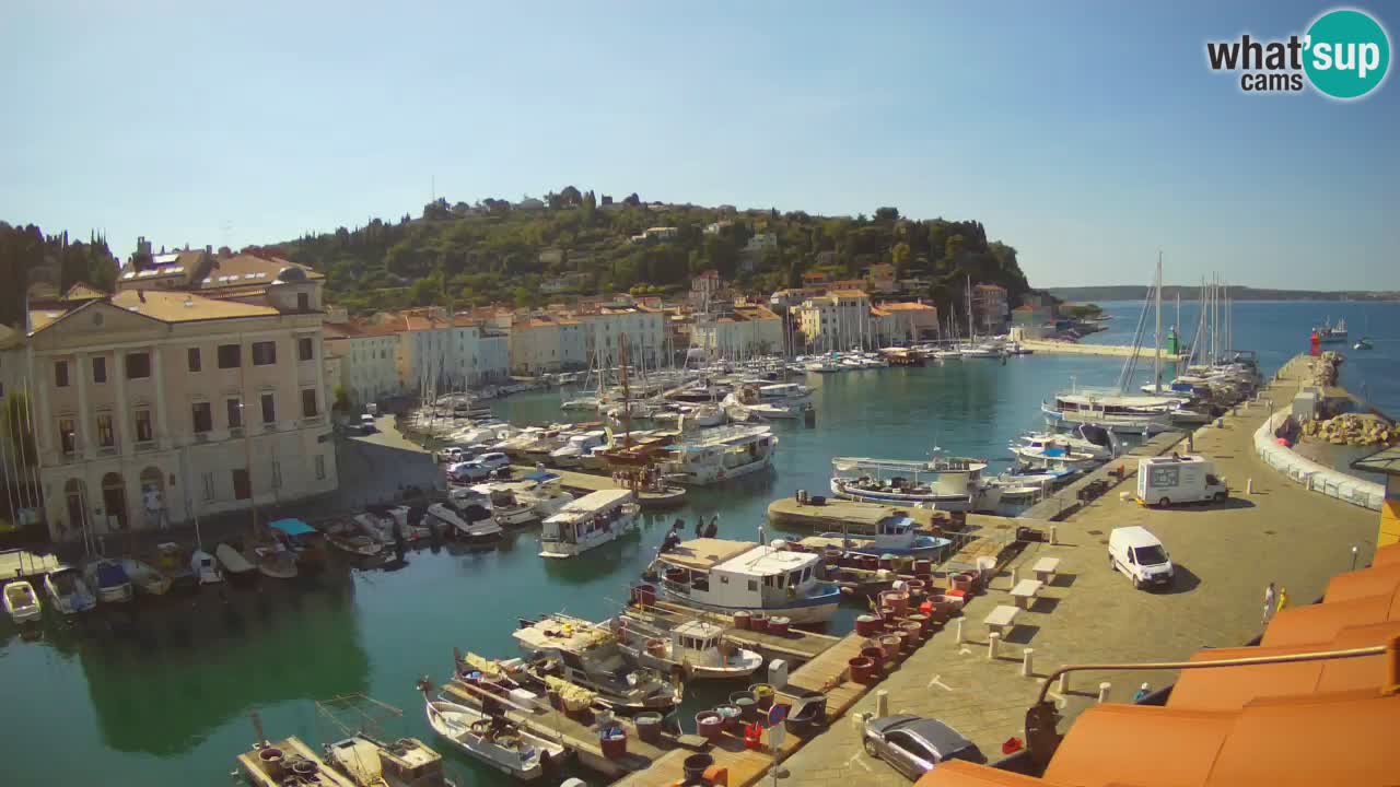 Live webcam from Piran “Mandrač” – Amazing live view from Villa Piranesi