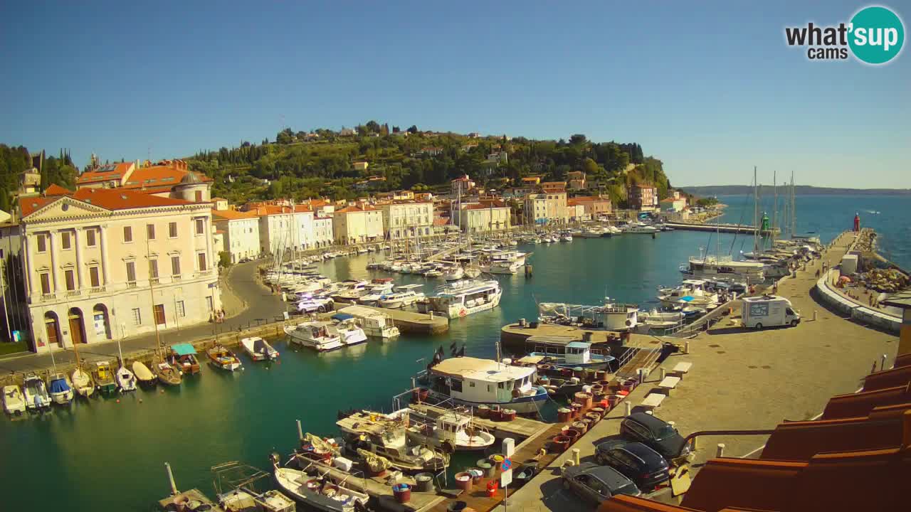 Cámara web en vivo desde Piran “Mandrač” – Increíble vista en vivo desde Villa Piranesi