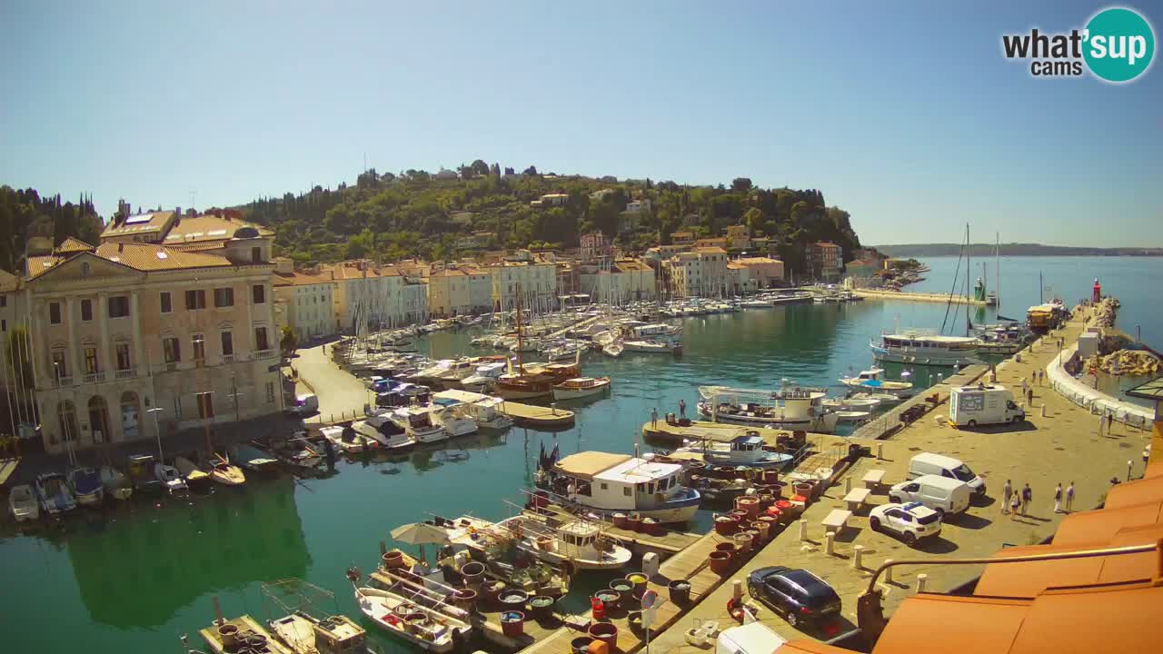 Live webcam da Pirano “Mandrač” – Splendida vista live da Villa Piranesi