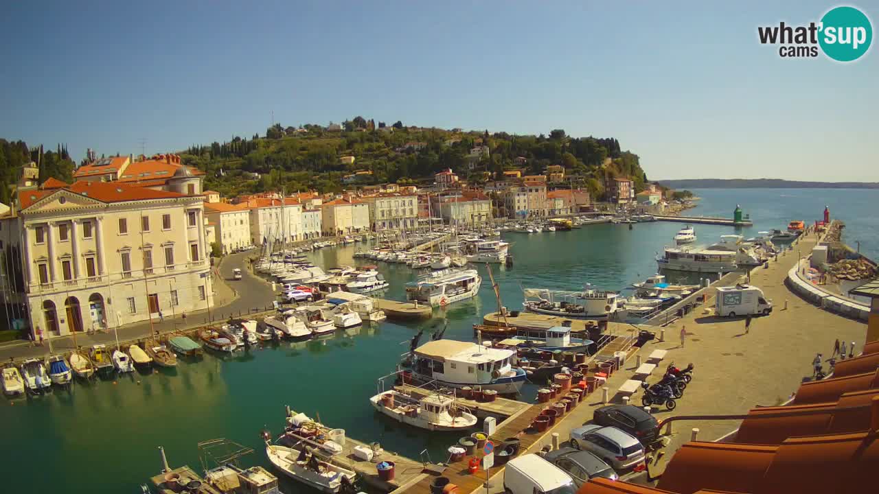 Live webcam da Pirano “Mandrač” – Splendida vista live da Villa Piranesi