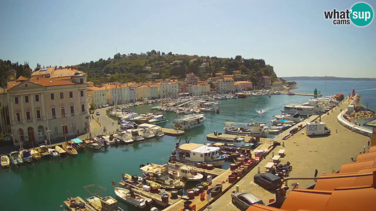 Live webcam da Pirano “Mandrač” – Splendida vista live da Villa Piranesi