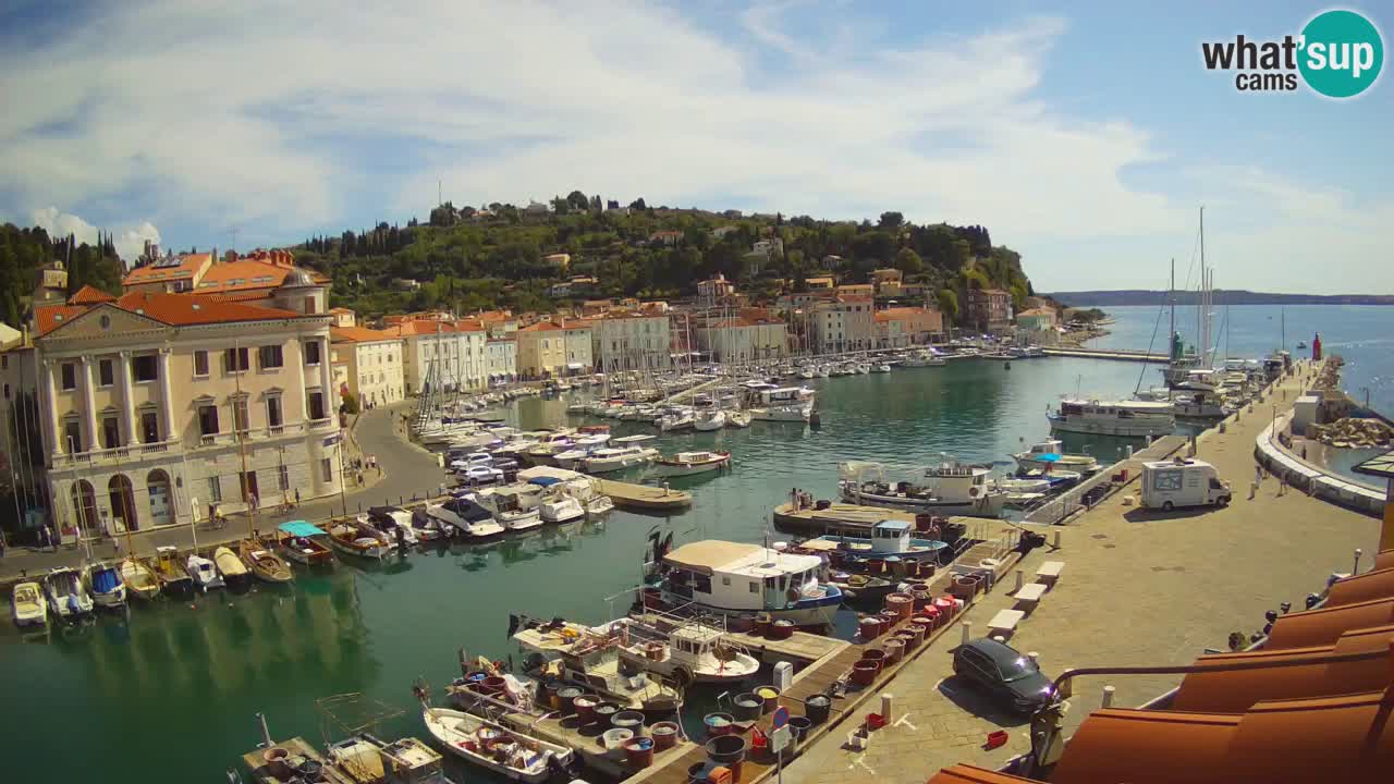 Live-Webcam aus Piran “Mandrač” – Erstaunliche Live-Ansicht von Villa Piranesi