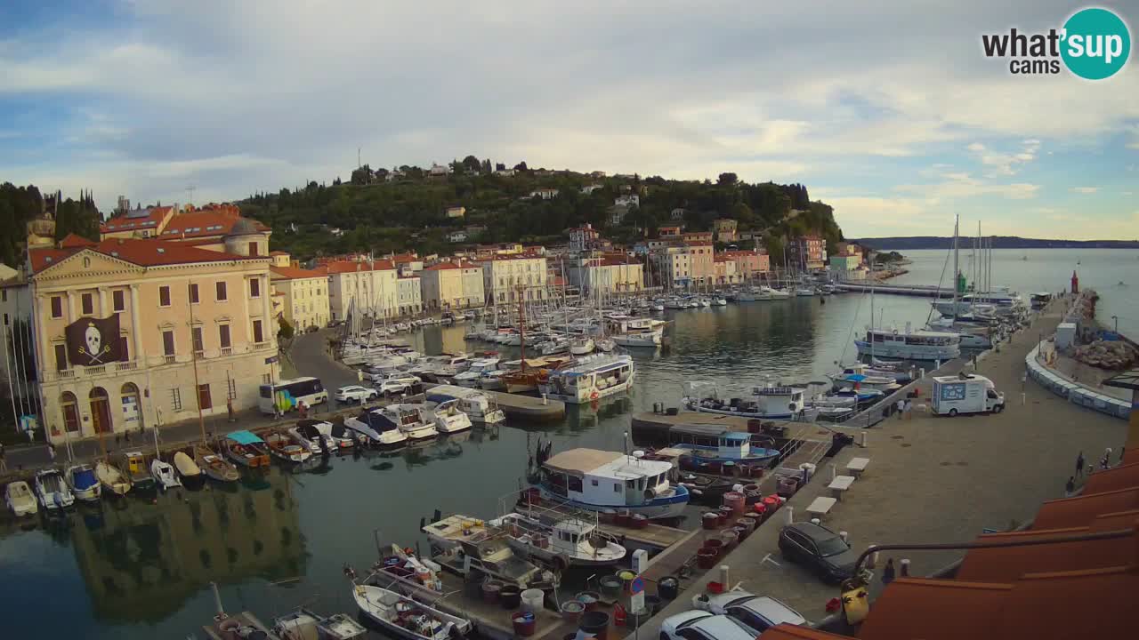 Live webcam da Pirano “Mandrač” – Splendida vista live da Villa Piranesi