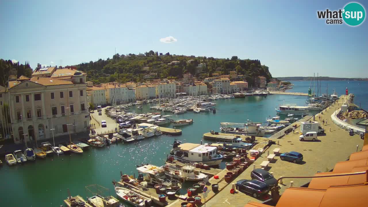Live webcam da Pirano “Mandrač” – Splendida vista live da Villa Piranesi
