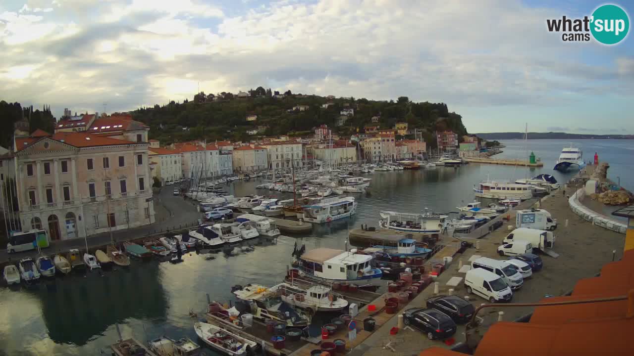 Live-Webcam aus Piran “Mandrač” – Erstaunliche Live-Ansicht von Villa Piranesi