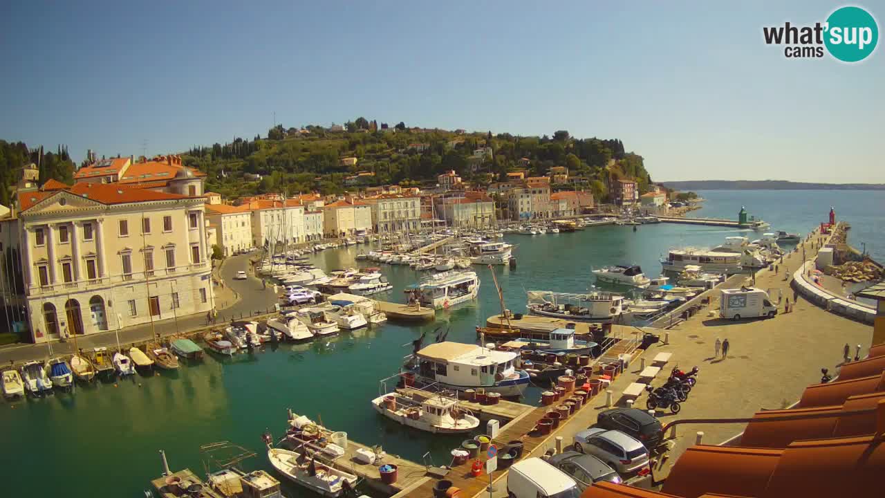 Live webcam da Pirano “Mandrač” – Splendida vista live da Villa Piranesi