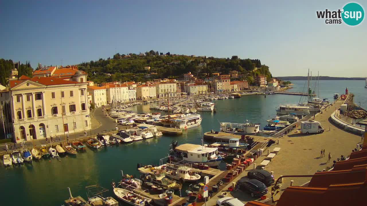 Live webcam da Pirano “Mandrač” – Splendida vista live da Villa Piranesi