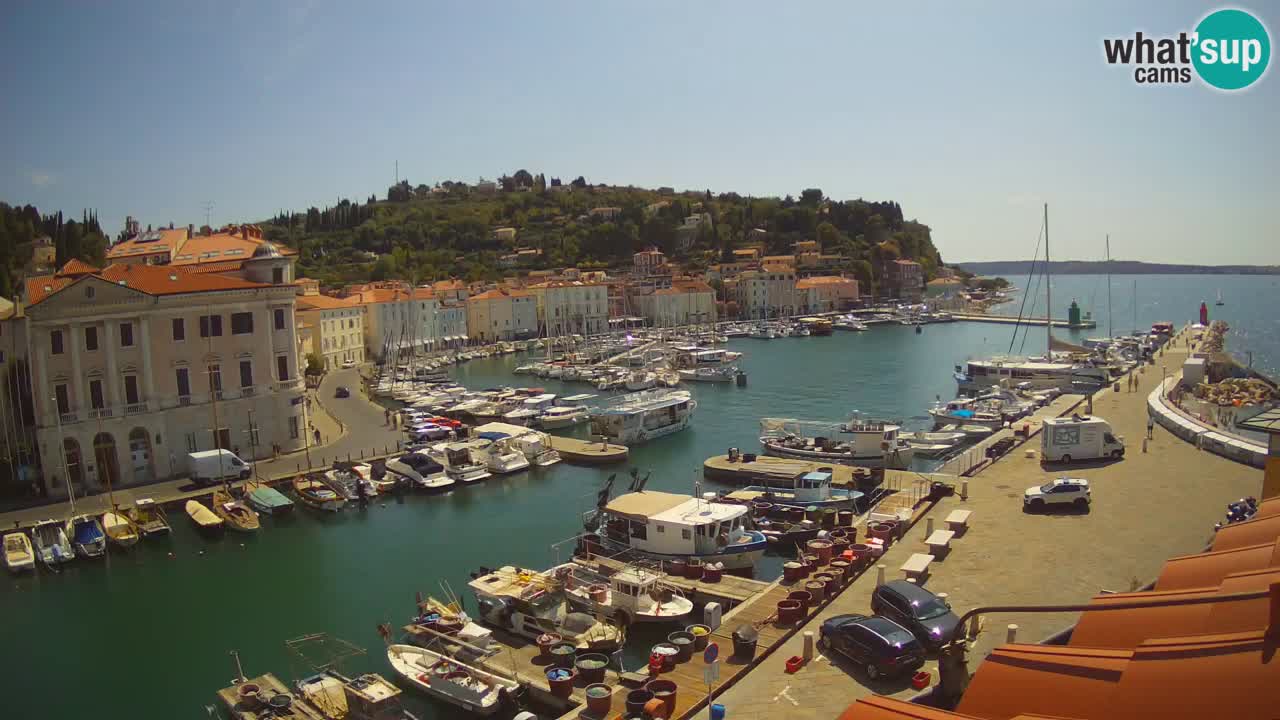 Live-Webcam aus Piran “Mandrač” – Erstaunliche Live-Ansicht von Villa Piranesi