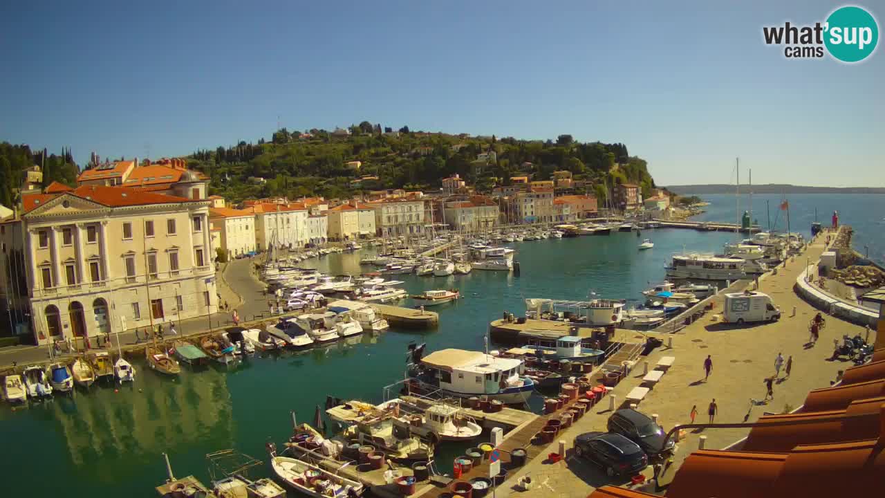 Live webcam da Pirano “Mandrač” – Splendida vista live da Villa Piranesi