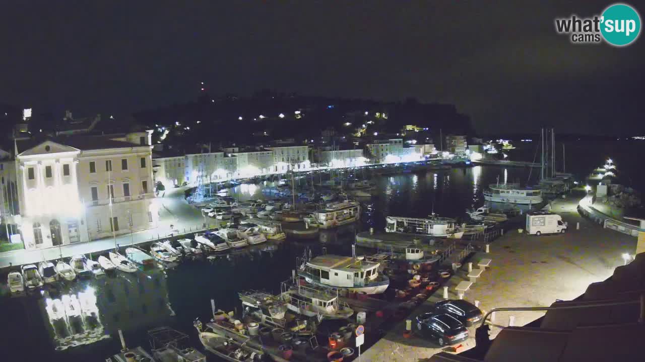 Webcam en direct de Piran “Mandrač” – Incroyable vue en direct de la Villa Piranesi