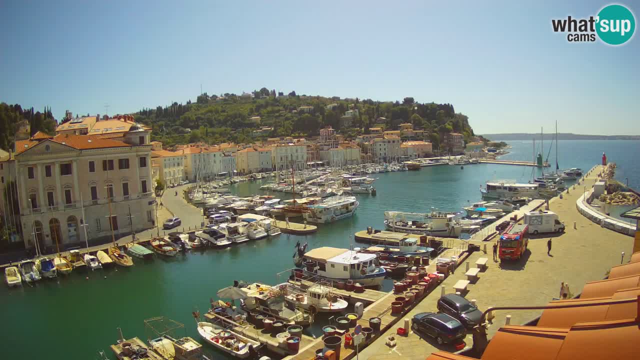 Live-Webcam aus Piran “Mandrač” – Erstaunliche Live-Ansicht von Villa Piranesi