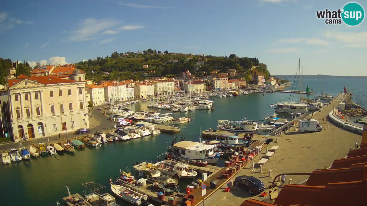 Live webcam from Piran “Mandrač” – Amazing live view from Villa Piranesi
