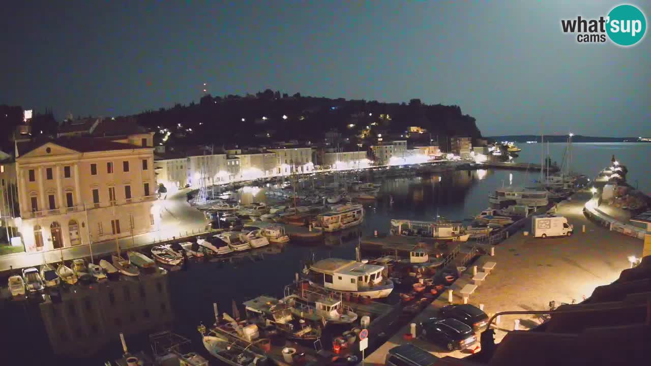 Live webcam da Pirano “Mandrač” – Splendida vista live da Villa Piranesi