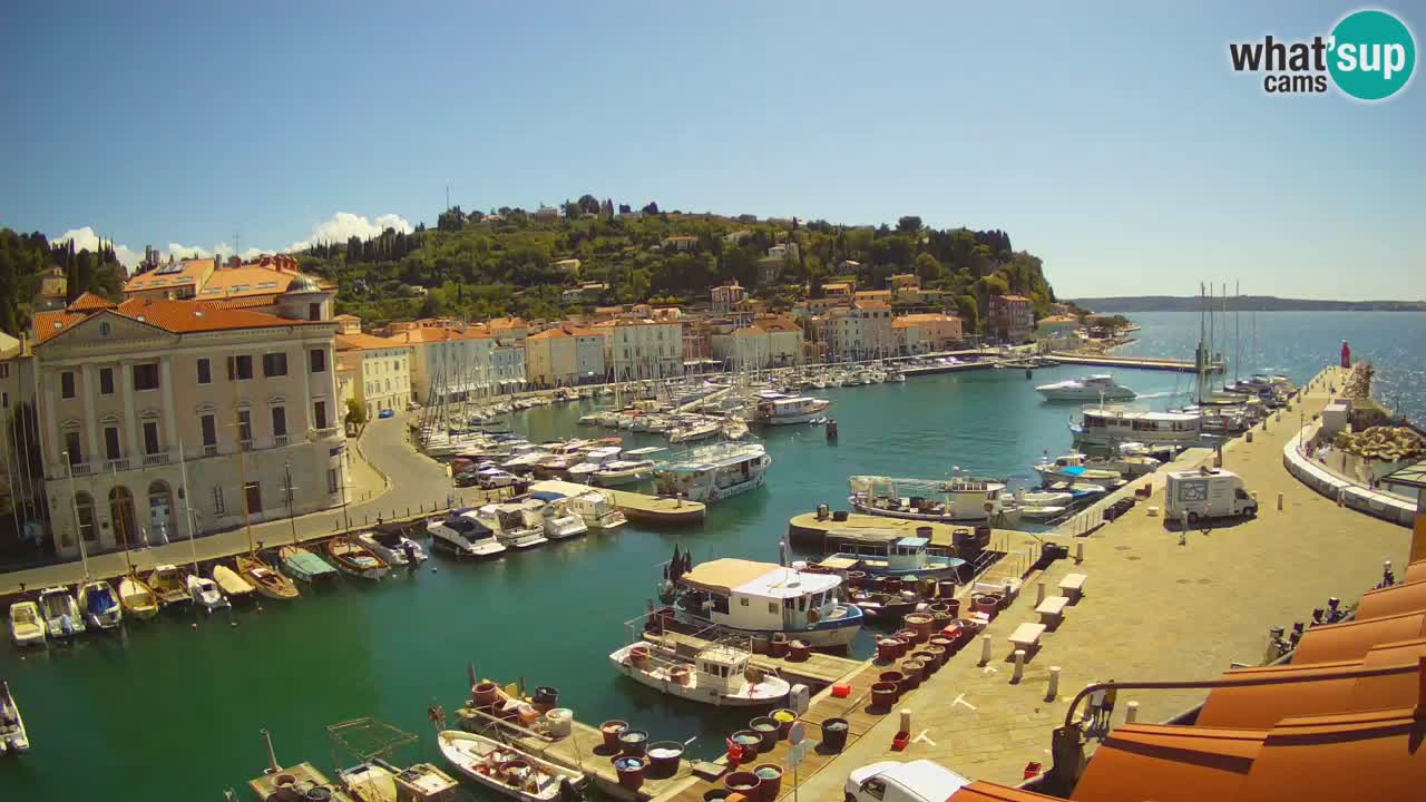Live webcam from Piran “Mandrač” – Amazing live view from Villa Piranesi