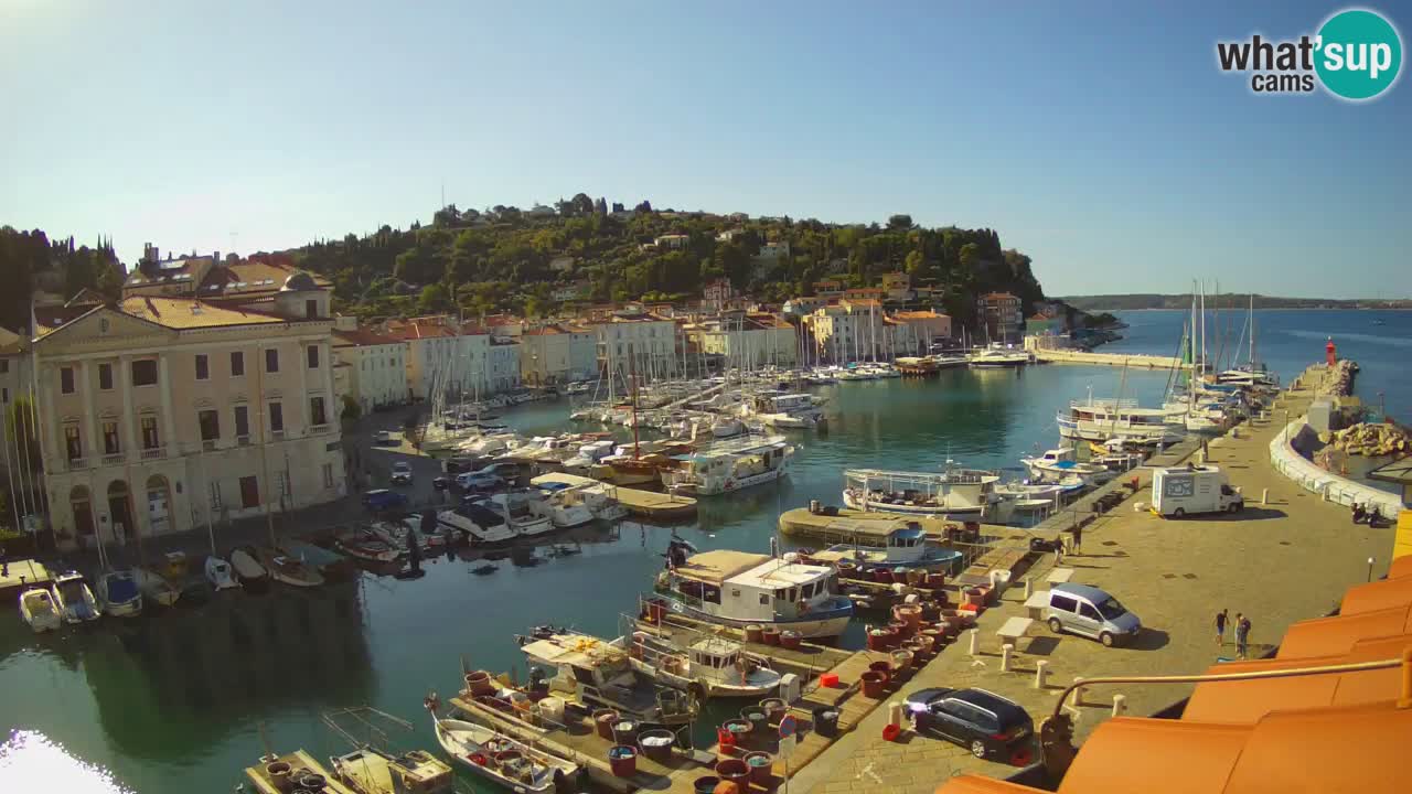 Live webcam da Pirano “Mandrač” – Splendida vista live da Villa Piranesi
