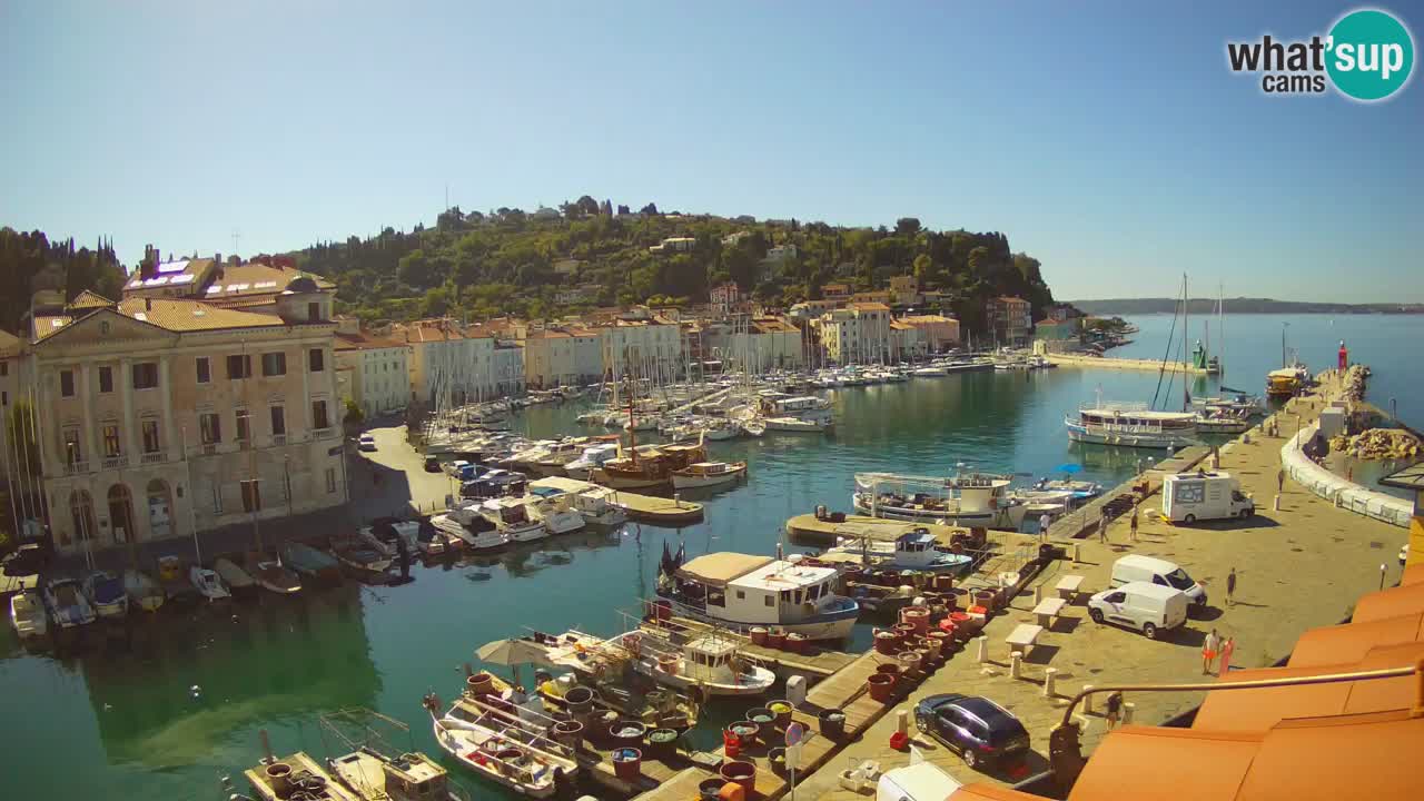 Live-Webcam aus Piran “Mandrač” – Erstaunliche Live-Ansicht von Villa Piranesi