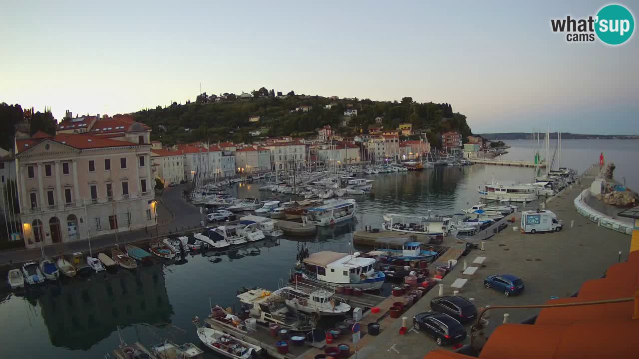 Live-Webcam aus Piran “Mandrač” – Erstaunliche Live-Ansicht von Villa Piranesi