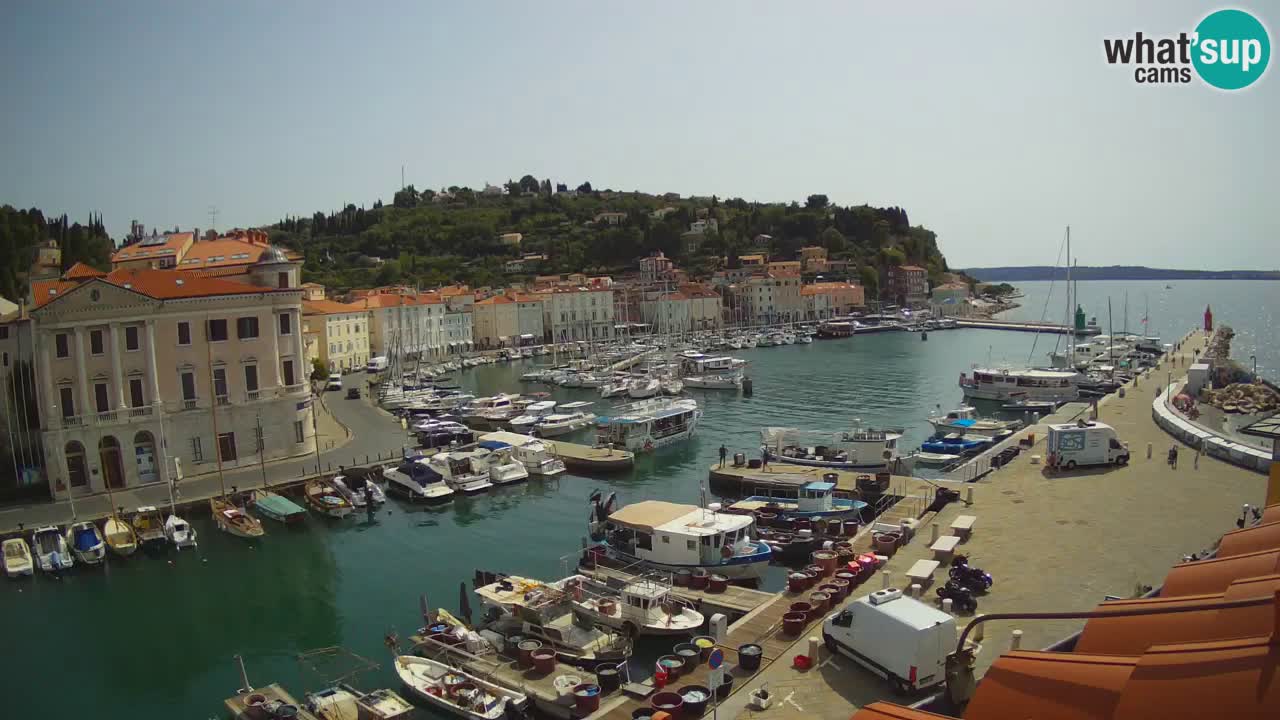 Live-Webcam aus Piran “Mandrač” – Erstaunliche Live-Ansicht von Villa Piranesi