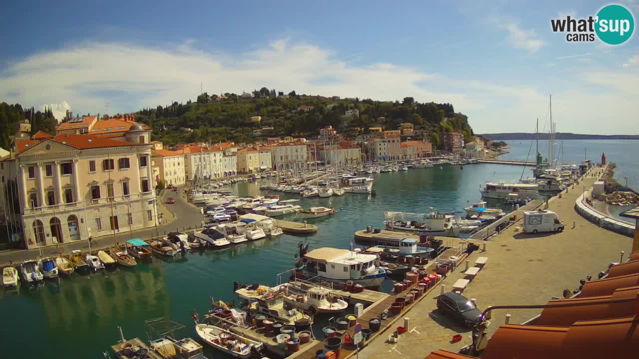 Live-Webcam aus Piran “Mandrač” – Erstaunliche Live-Ansicht von Villa Piranesi
