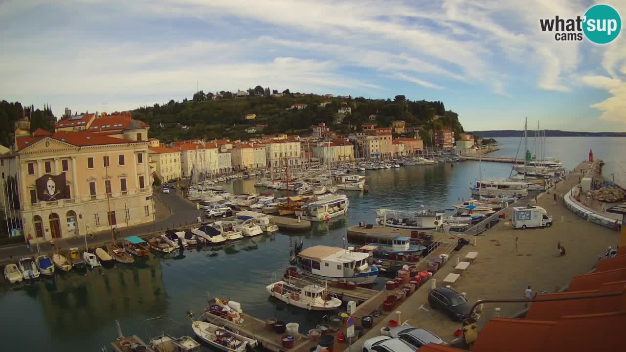 Live-Webcam aus Piran “Mandrač” – Erstaunliche Live-Ansicht von Villa Piranesi