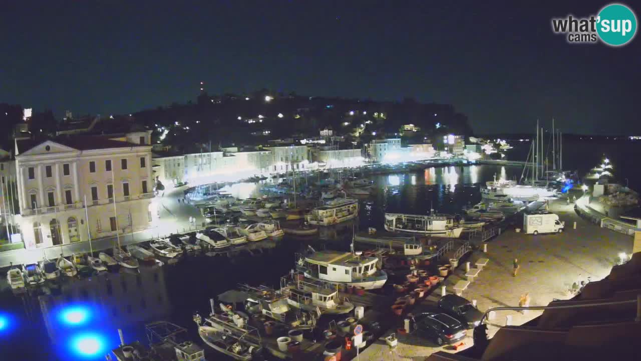 Live webcam da Pirano “Mandrač” – Splendida vista live da Villa Piranesi