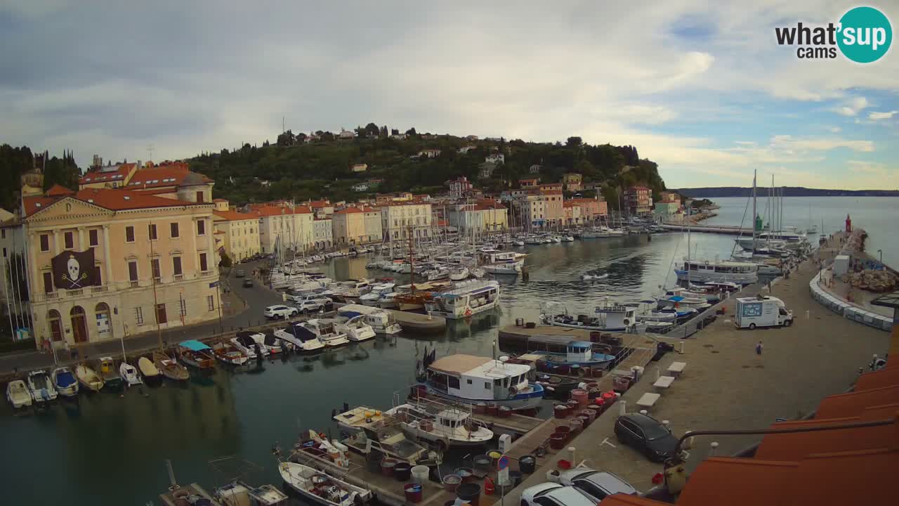 Live webcam from Piran “Mandrač” – Amazing live view from Villa Piranesi