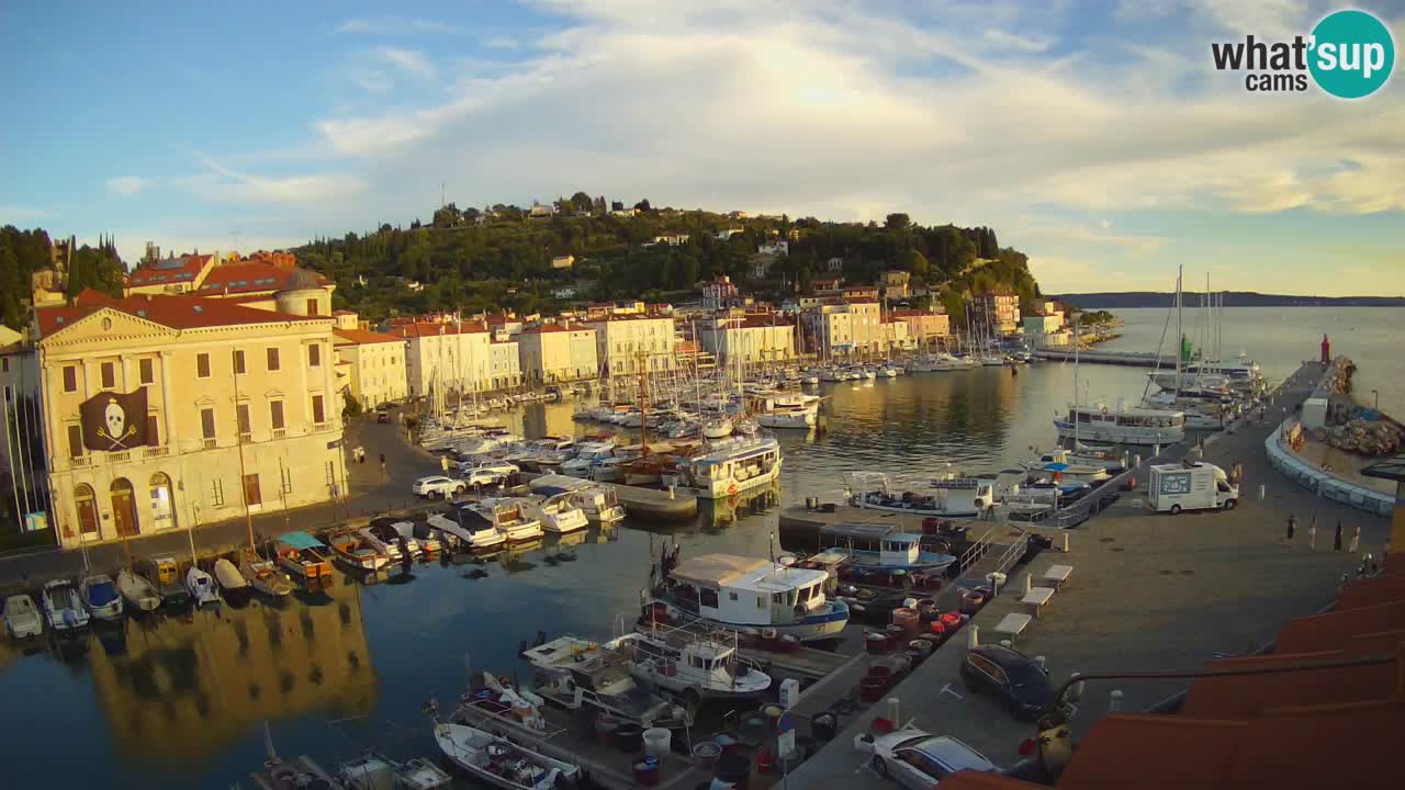 Live-Webcam aus Piran “Mandrač” – Erstaunliche Live-Ansicht von Villa Piranesi