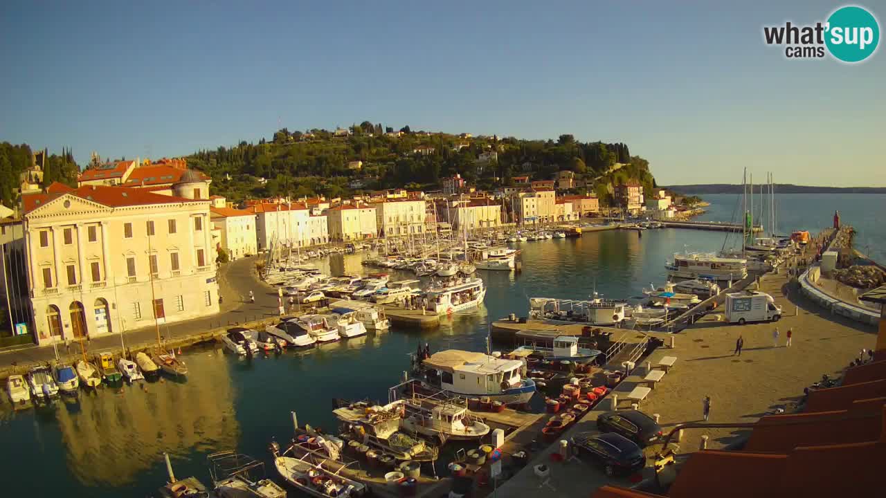 Live webcam da Pirano “Mandrač” – Splendida vista live da Villa Piranesi