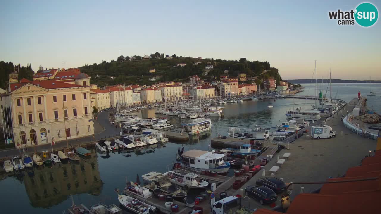 Live webcam da Pirano “Mandrač” – Splendida vista live da Villa Piranesi