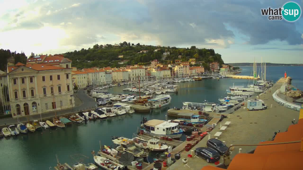 Live webcam from Piran “Mandrač” – Amazing live view from Villa Piranesi