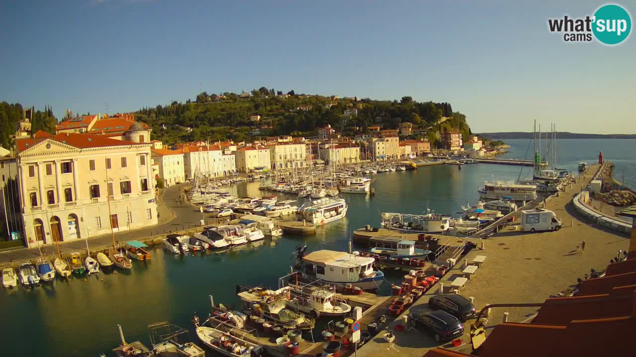 Live-Webcam aus Piran “Mandrač” – Erstaunliche Live-Ansicht von Villa Piranesi