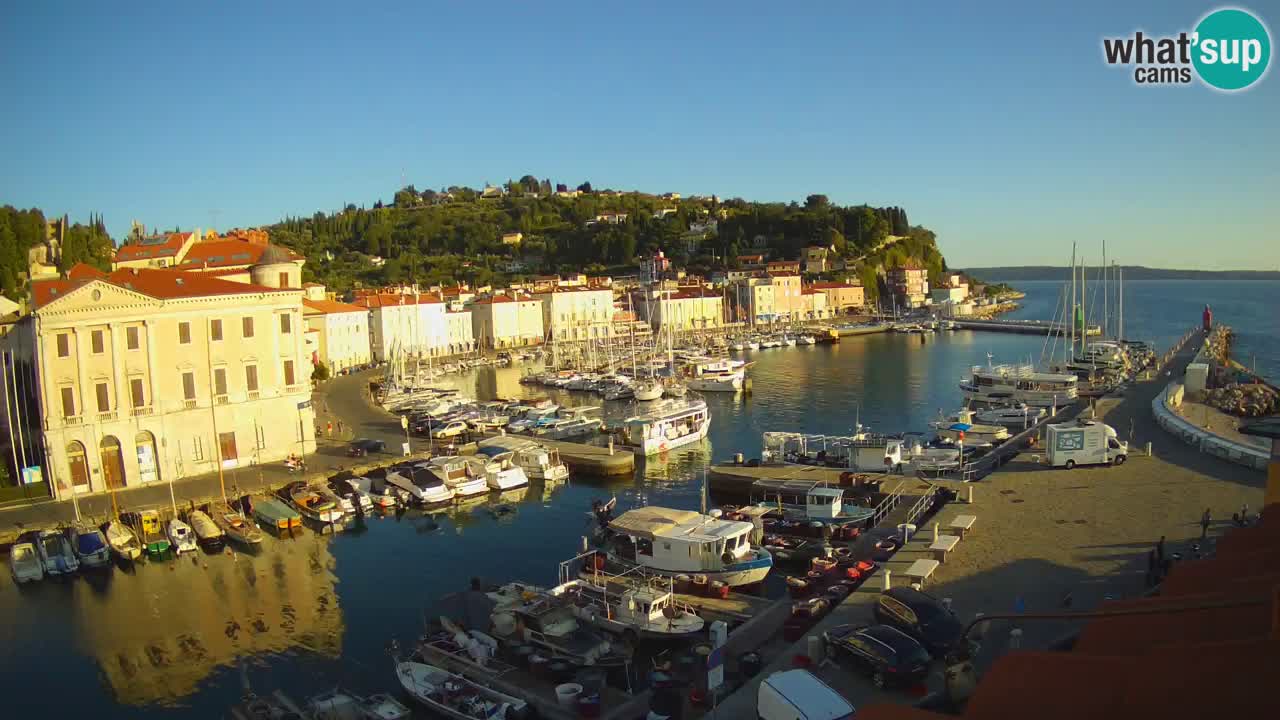 Cámara web en vivo desde Piran “Mandrač” – Increíble vista en vivo desde Villa Piranesi