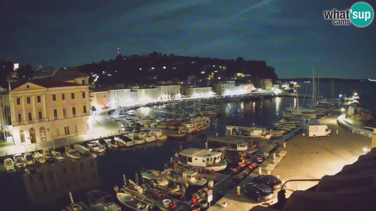Live webcam da Pirano “Mandrač” – Splendida vista live da Villa Piranesi