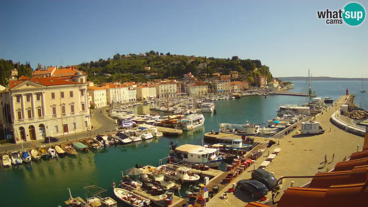 Cámara web en vivo desde Piran “Mandrač” – Increíble vista en vivo desde Villa Piranesi